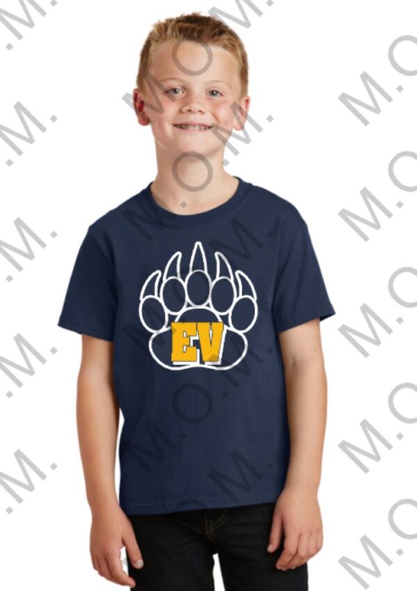 Gildan - Heavy Cotton™ Youth T-Shirt with EV Paw - Image 3