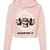 Independent Trading Co. - Women’s Lightweight Cropped Hooded Sweatshirt with Brickhouse Barbell Printing - Image 4