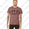 Bella & Canvas t-shirt with Montezuma United Methodist Church Printing: Faith, Hope & Love - Image 3