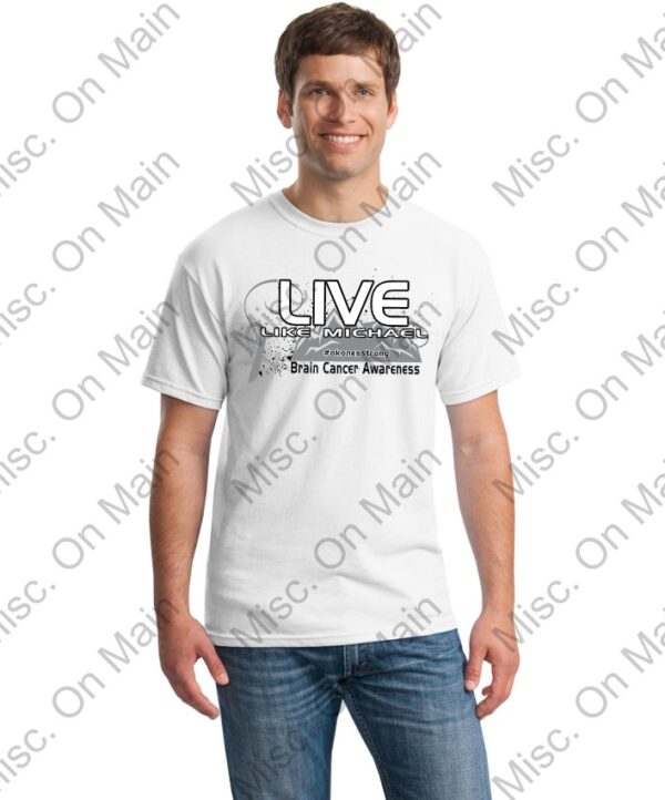 Gildan T-shirt with Live like Michael Screen