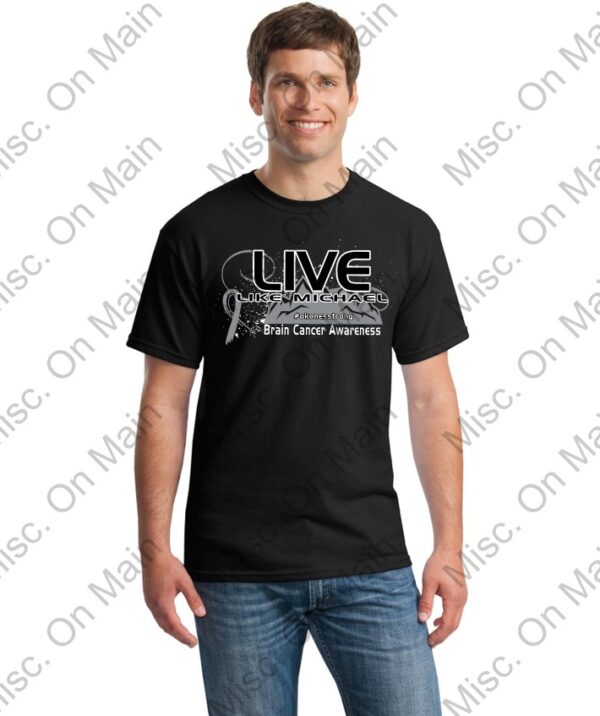 Gildan T-shirt with Live like Michael Screen - Image 2