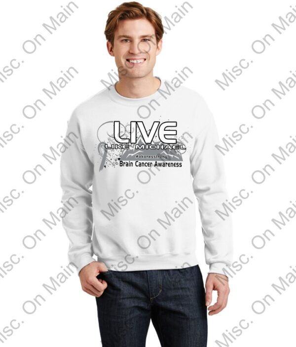 Gildan Crewneck Sweatshirt with Live like Michael Screen