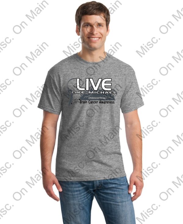 Gildan T-shirt with Live like Michael Screen - Image 3