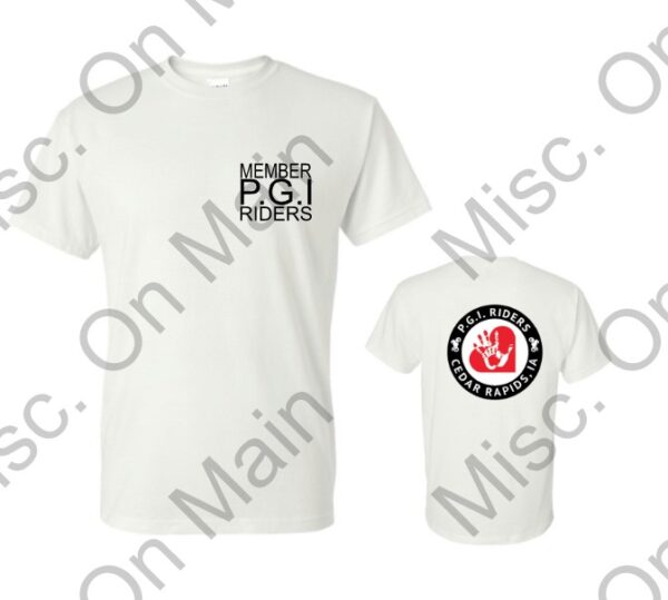 Gildan DryBlend T-Shirt with PGI Riders Printing - Image 3