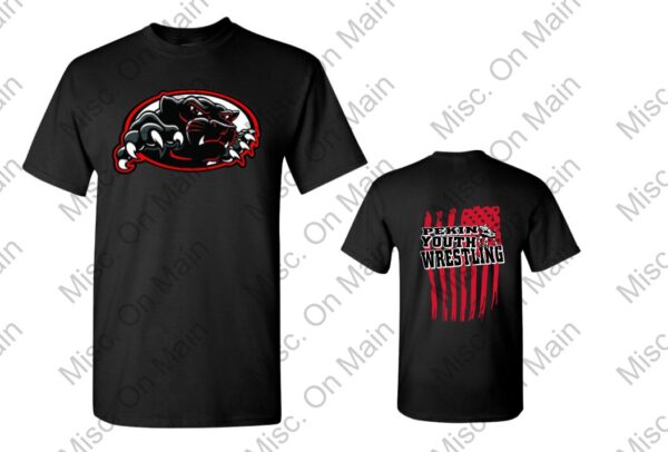 Gildan T-Shirt with Pekin Youth Wrestling Printing