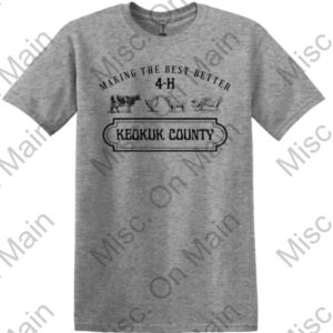Gildan DryBlend Short Sleeve T-Shirt with Keokuk County 4-H Printing