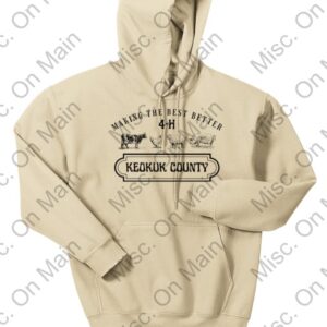 Gildan Hooded Sweatshirt with Keokuk County 4-H Printing