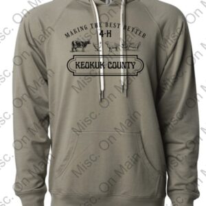 Independent Trading Co. Hooded Sweatshirt with Keokuk County 4-H Printing