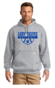 Carhartt Midweight Hooded Sweatshirt with Lady Tigers Printing