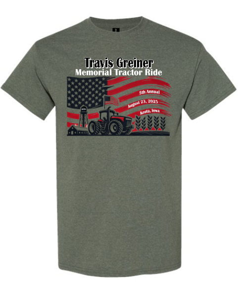 Gildan T-Shirt w/ Travis Memorial Ride 2025 Printing
