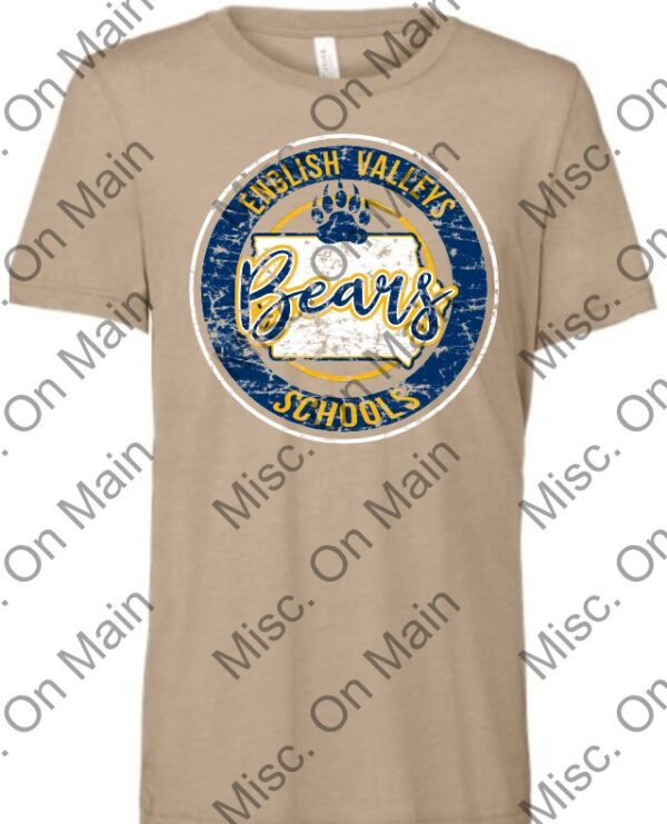Bella & Canvas T-Shirt w/ English Valleys Schools Printing - Image 2