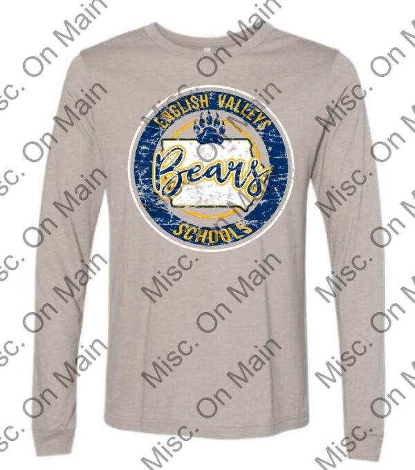 BELLA + CANVAS - Unisex Jersey Long Sleeve Tee w/ English Valleys Schools Printing - Image 2