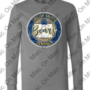 BELLA + CANVAS - Unisex Jersey Long Sleeve Tee w/ English Valleys Schools Printing