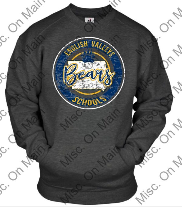 Badger - Pocket Crewneck w/ English Valleys Schools Printing