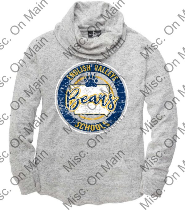 Boxercraft Women's Cowl Pullover w/ English Valleys Schools Printing - Image 2