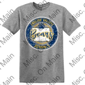 Gildan Short Sleeve T-Shirt w/ English Valleys Schools Printing