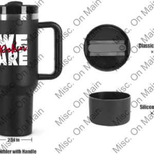 Stainless Steel 40oz Tumbler w/ Pekin Panthers Logo