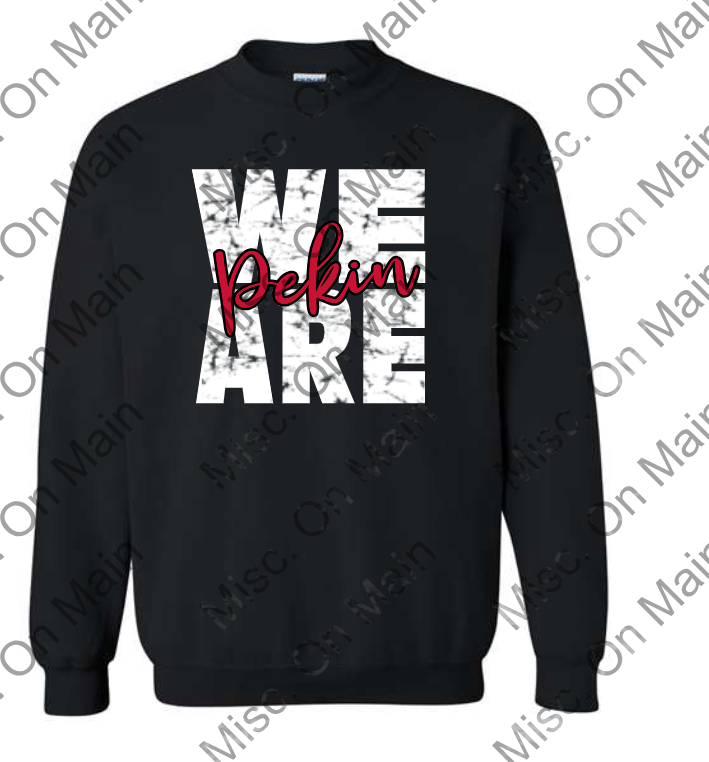 Youth & Adult Gildan Crewneck Sweatshirt with Pekin Panther Printing - Image 2
