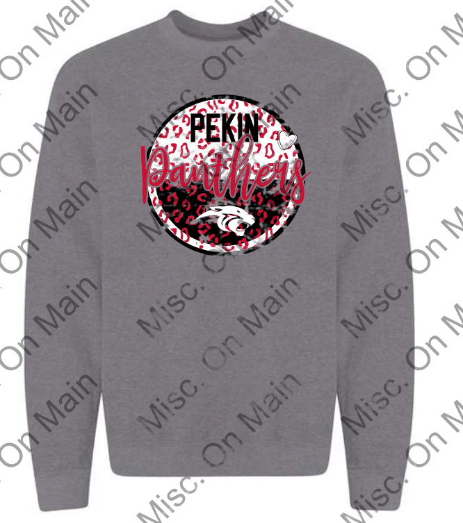 Youth & Adult Gildan Crewneck Sweatshirt with Pekin Panther Printing - Image 10