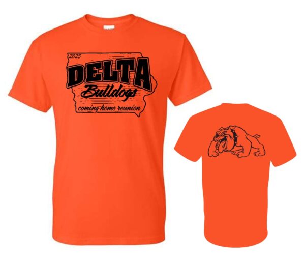 Short Sleeve T-Shirt with Delta Reunion 2025 Printing