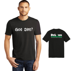 District Perfect Tri Tee w/ Got Dirt? - DeLong Construction Printing