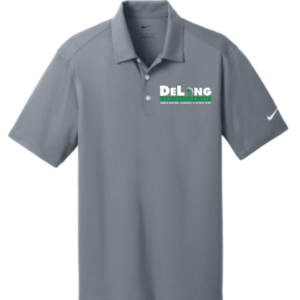Nike Dri Fit Mesh Polo w/ DeLong Construction Printing