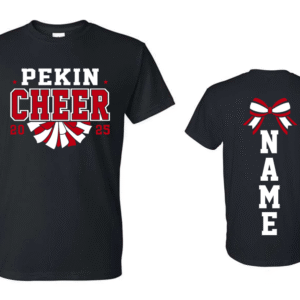 Gildan Softstyle Short Sleeve T-Shirt with Customized Pekin Cheer Printing