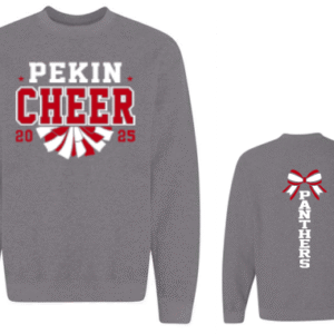 Gildan Crewneck Sweatshirt with Customized Pekin Cheer Printing