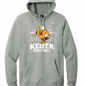 Unisex OR Women's Nike Club Fleece Pullover Hoodie w/ Strutting Keota Eagle Basketball 2025