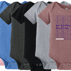 Bella & Canvas Infant Jersey Short Sleeve Onesie w/ Customizable Keota Eagles Printing