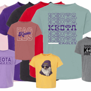 Bella & Canvas Toddler Tee w/ Customizable Keota Eagles Printing