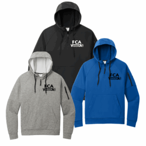 Nike Therma-FIT Pocket 1/4-Zip Fleece Hoodie w/ Custom FCA Embroidery