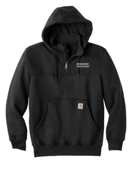 Carhartt Rain Defender Heavyweight Hooded 1/4 Zip Sweatshirt w/ Custom FCA Embroidered Logo - Image 3