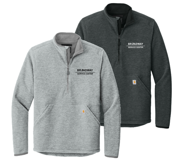 Carhartt Textured 1/2-Zip Fleece Jacket w/ Custom FCA Embroidered Logo - Image 2