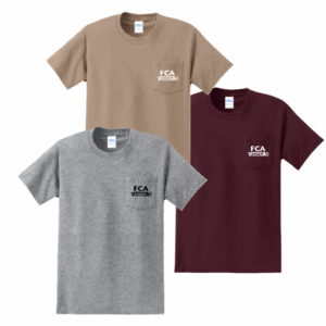 Port & Company Short Sleeve Essential Tall Pocket Tee w/ Custom FCA Printing Logo
