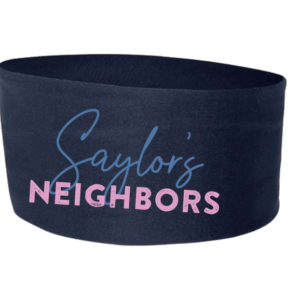 Badger Wide Athletic Headband w/ Saylor's Neighbors Printing