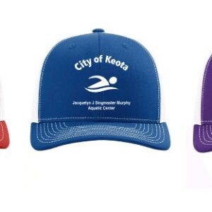 Snapback Trucker Cap with customized Keota Pool Logo