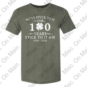 Bella & Canvas T-Shirt with Stick to It 100 Years Logo