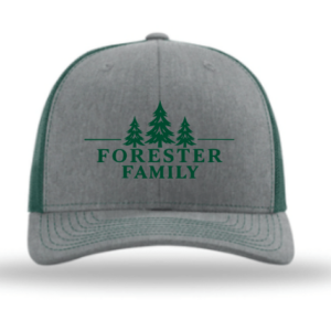 Snapback Trucker Cap with customized Forester Family Logo